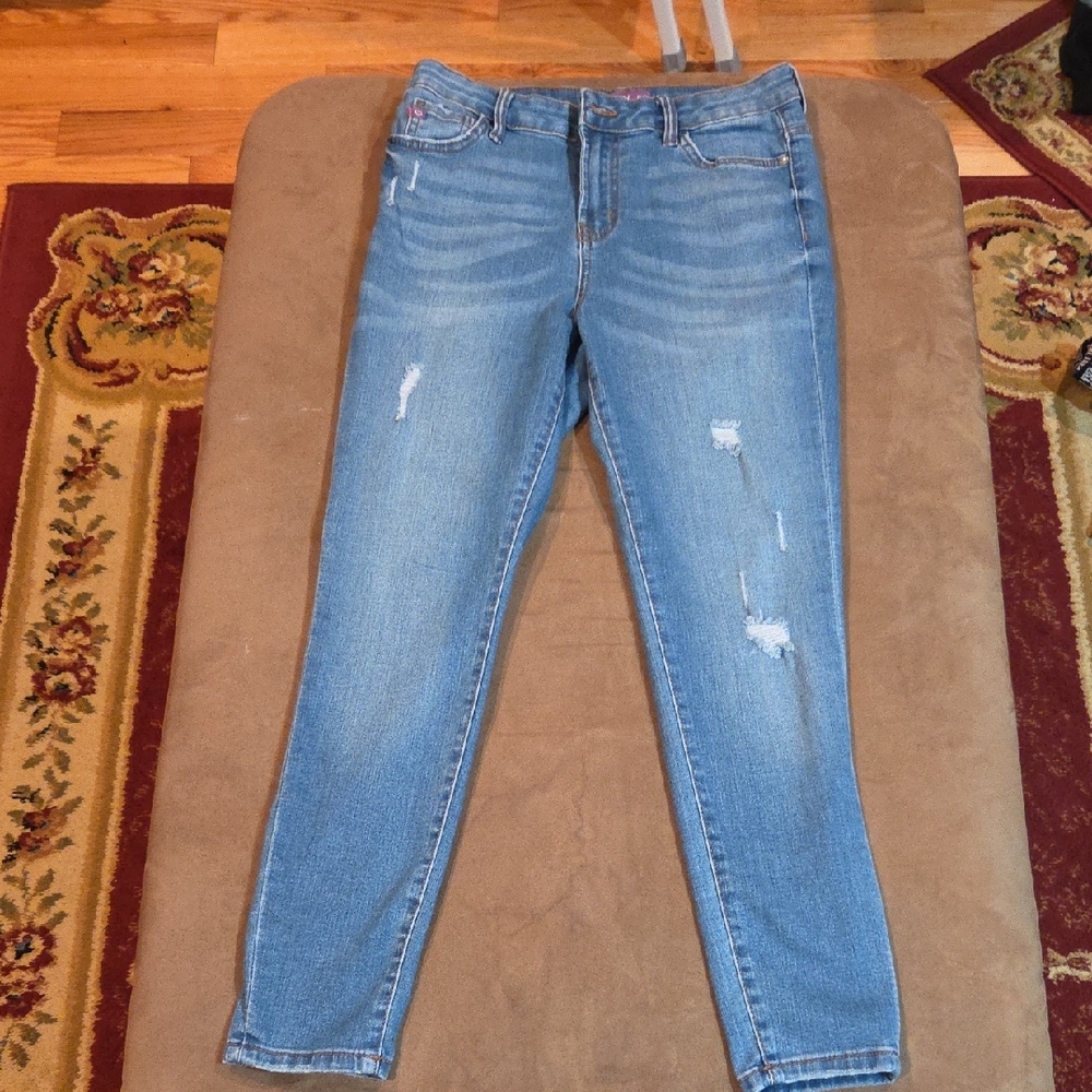 LoveGen Blue Distressed Skinny Jeans